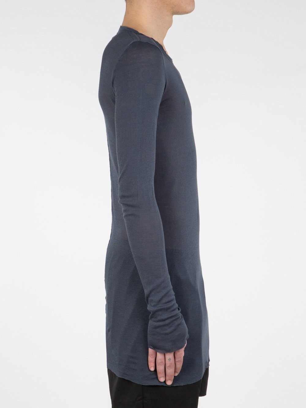 RICK OWENS - LONG SLEEVE RIB T
