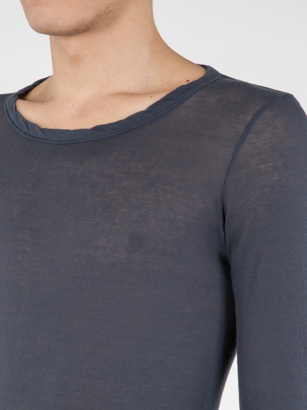 RICK OWENS - LONG SLEEVE RIB T