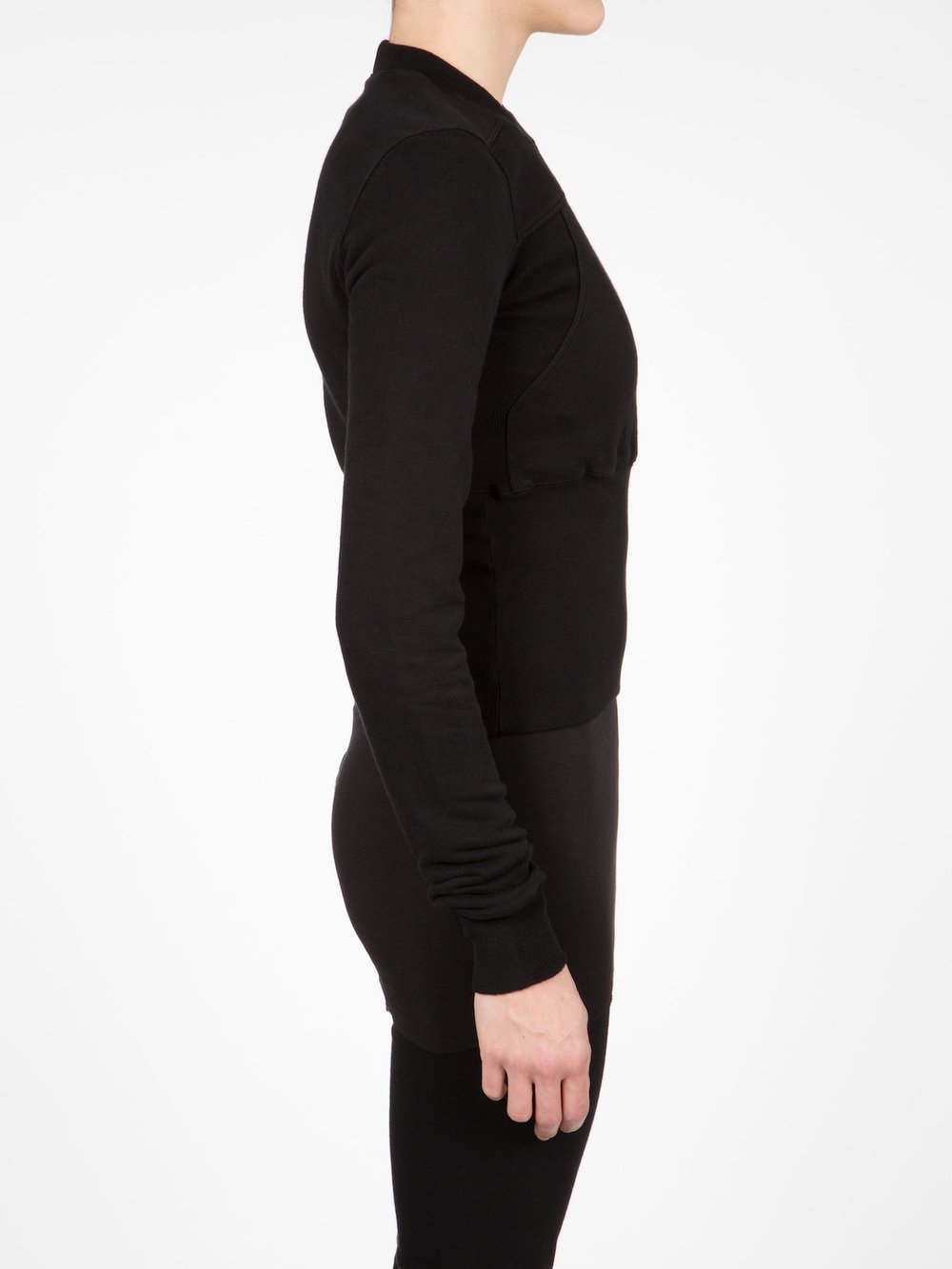 RICK OWENS DRKSHDW - CROPPED GEO SWEATSHIRT