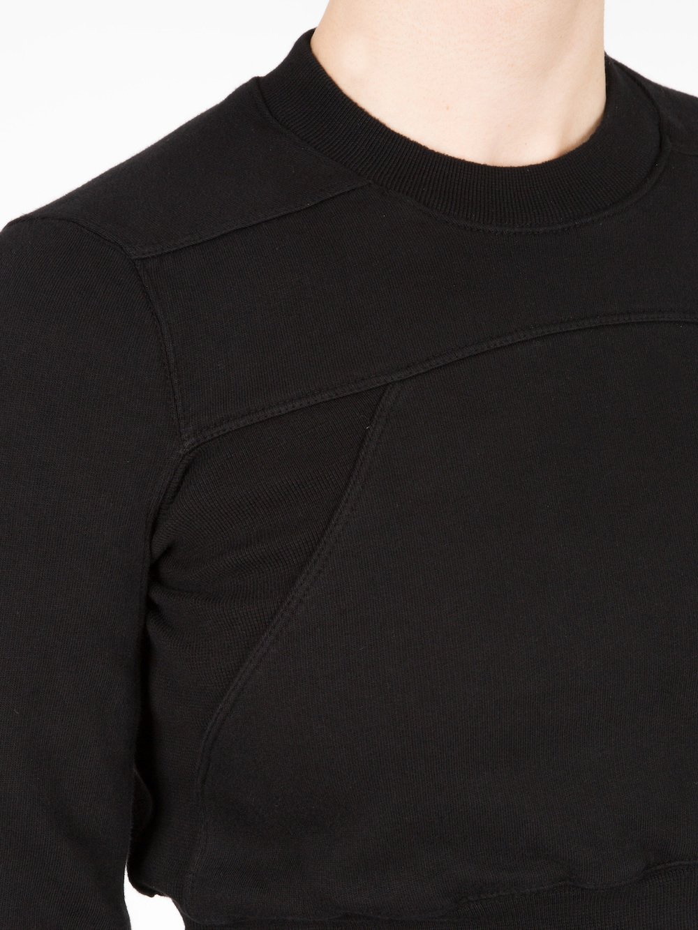 RICK OWENS DRKSHDW - CROPPED GEO SWEATSHIRT