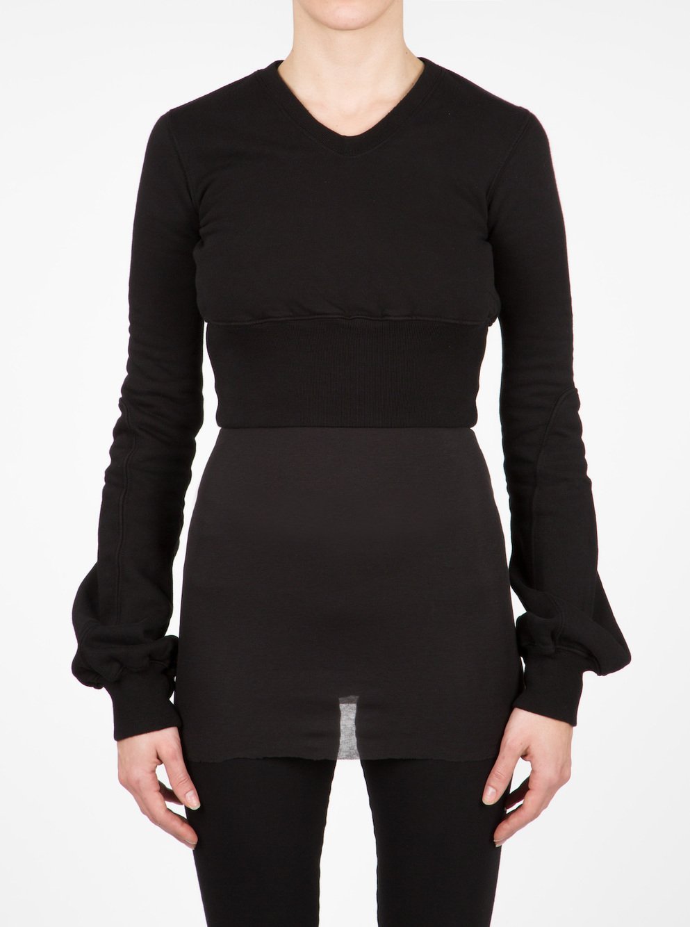 RICK OWENS DRKSHDW - SKUNK SLEEVE SWEATSHIRT