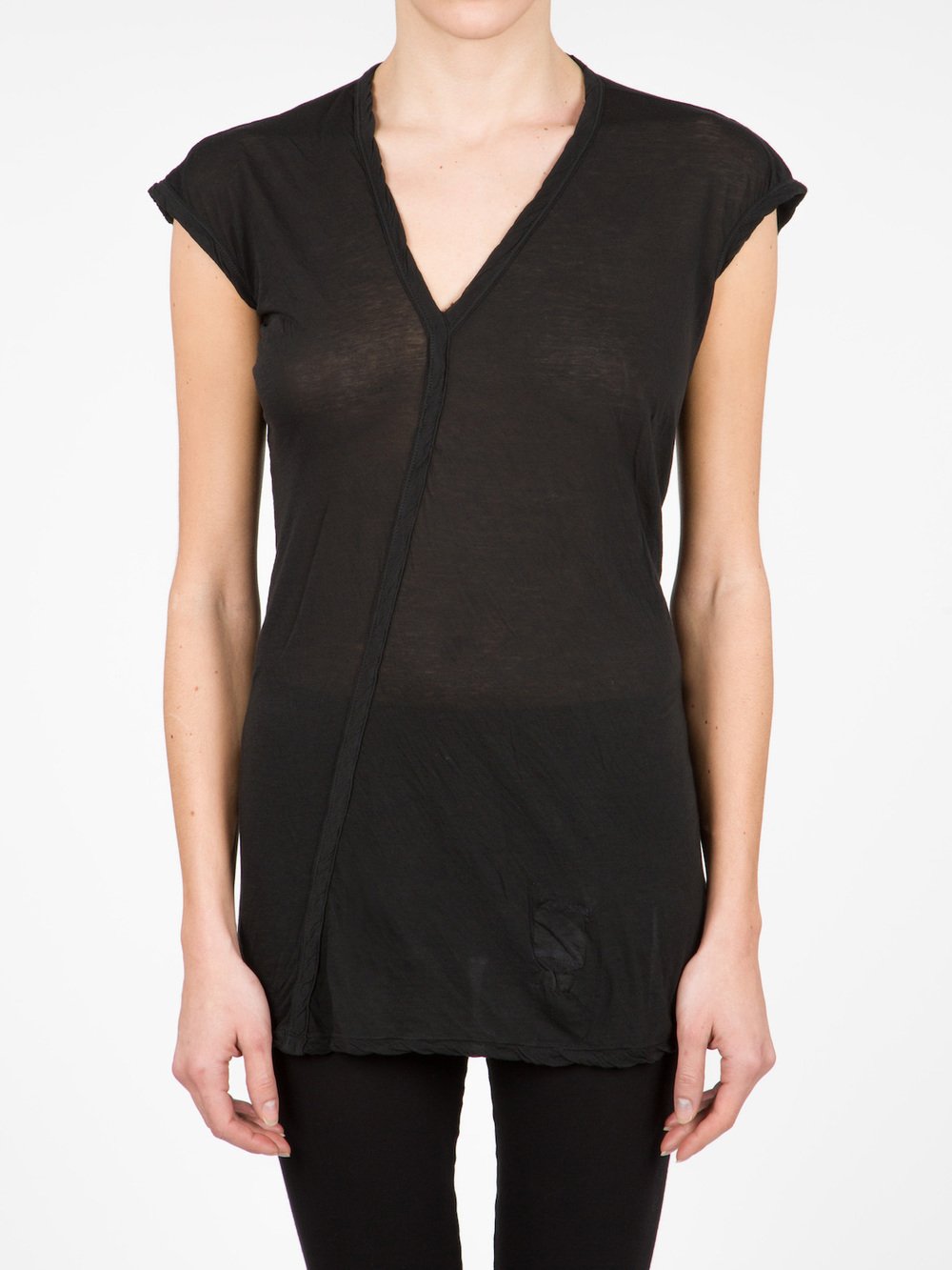 RICK OWENS - V-NECK TEE