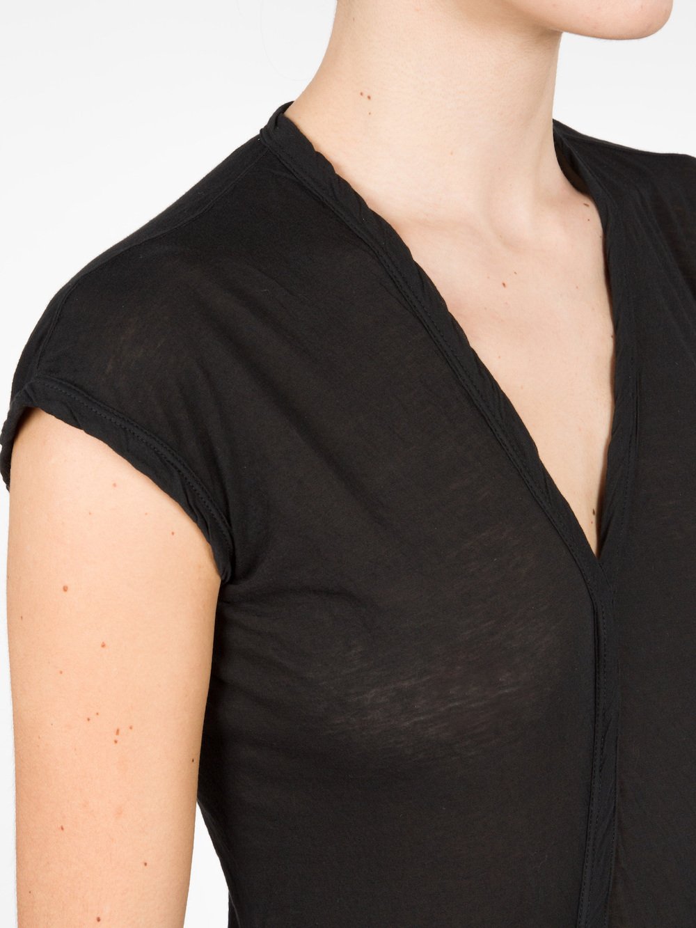 RICK OWENS - V-NECK TEE