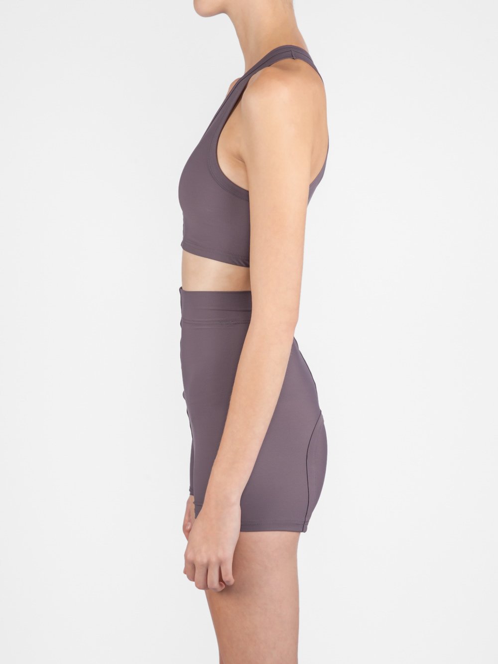 RICK OWENS - V-NECK CROPPED SWIM TOP
