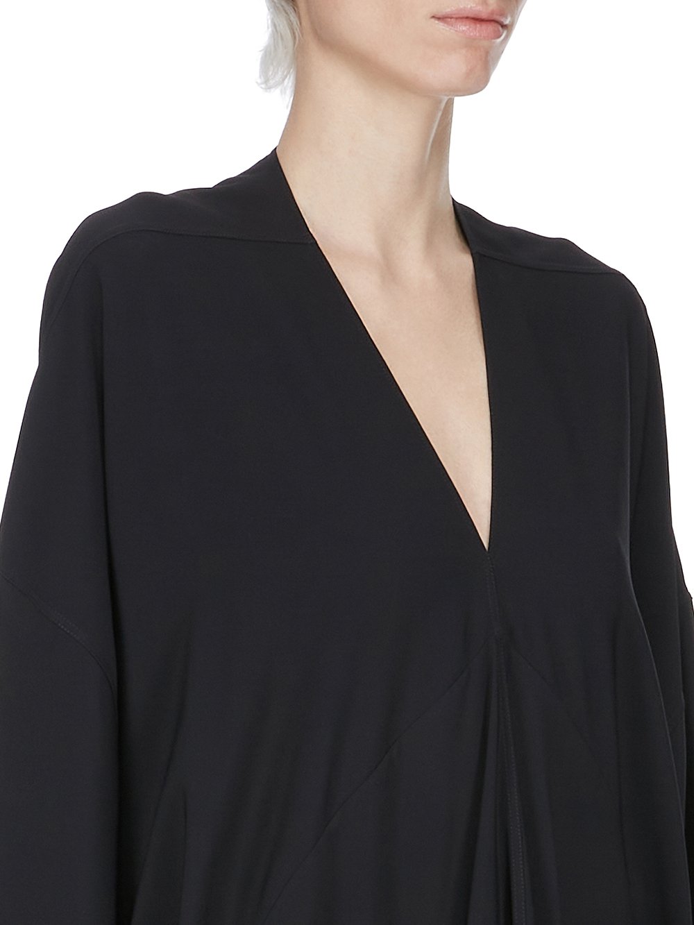 【Rick Owens】Hollywood SL Kite V ミニワンピース Rick Owensのブラック Hollywood Tommykite V ミニワンピースが