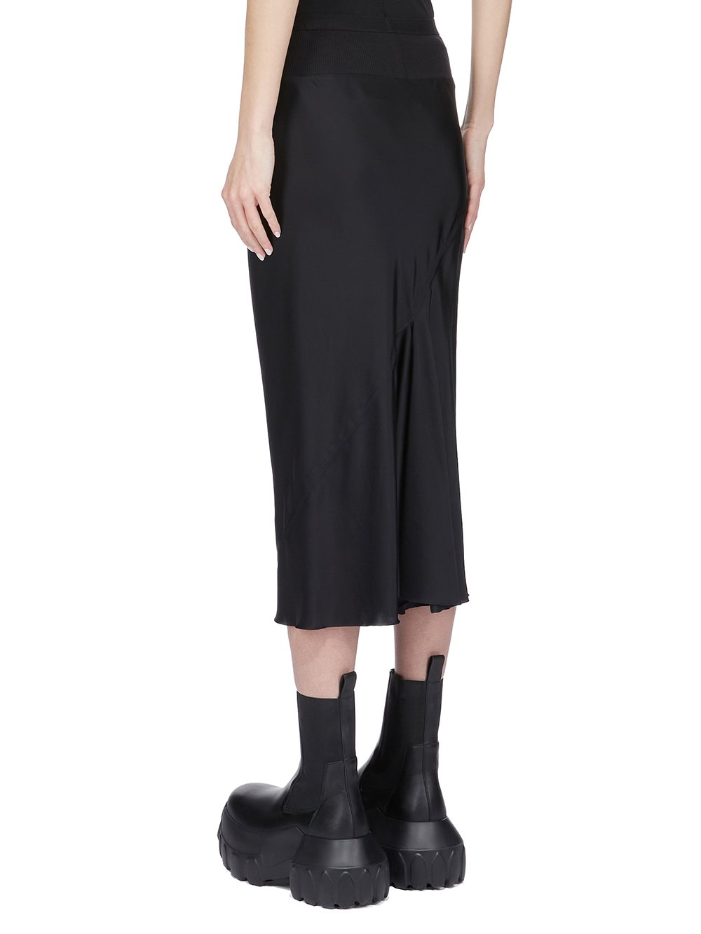 【正規店出品】RICK OWENS WOMEN RP01E7332 CC KNEE BIAS SKIRT RICK OWENS | Knee Bias Midi Skirt | Women | Lane Crawford
