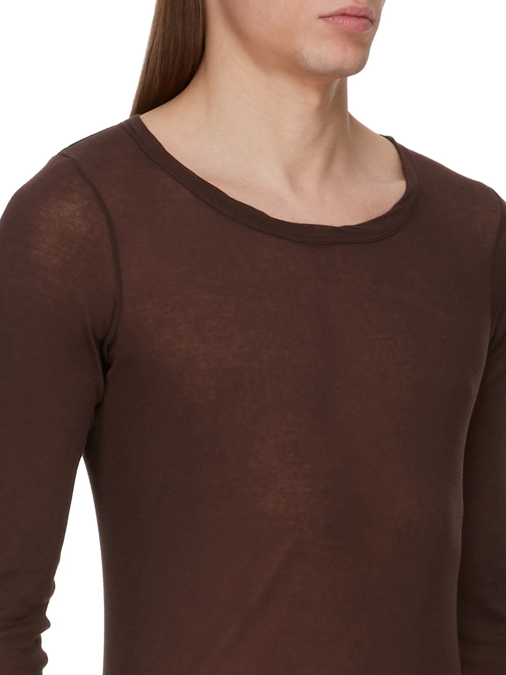 Tシャツ・カットソー RICK OWENS Men T-shirt Rust RU01E5250MR 34 Rick Owens Long Sleeve T-shirt | Men's Clothing | Vitkac