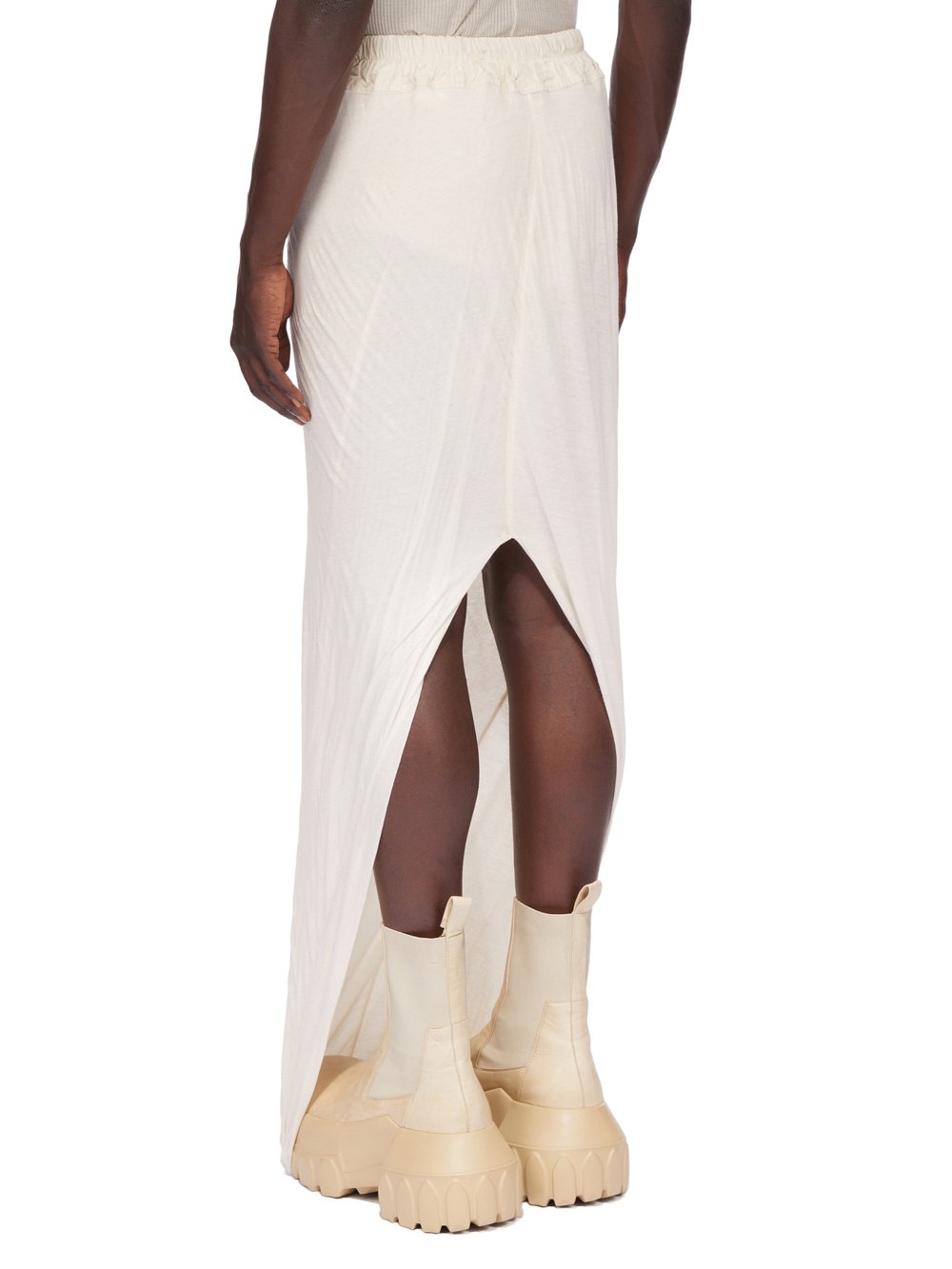 大人気! RICK OWENS Pillar ロングスカート バックスリット 無地 RICK OWENS - Women Wool Pillar Long Skirt – Atelier New York