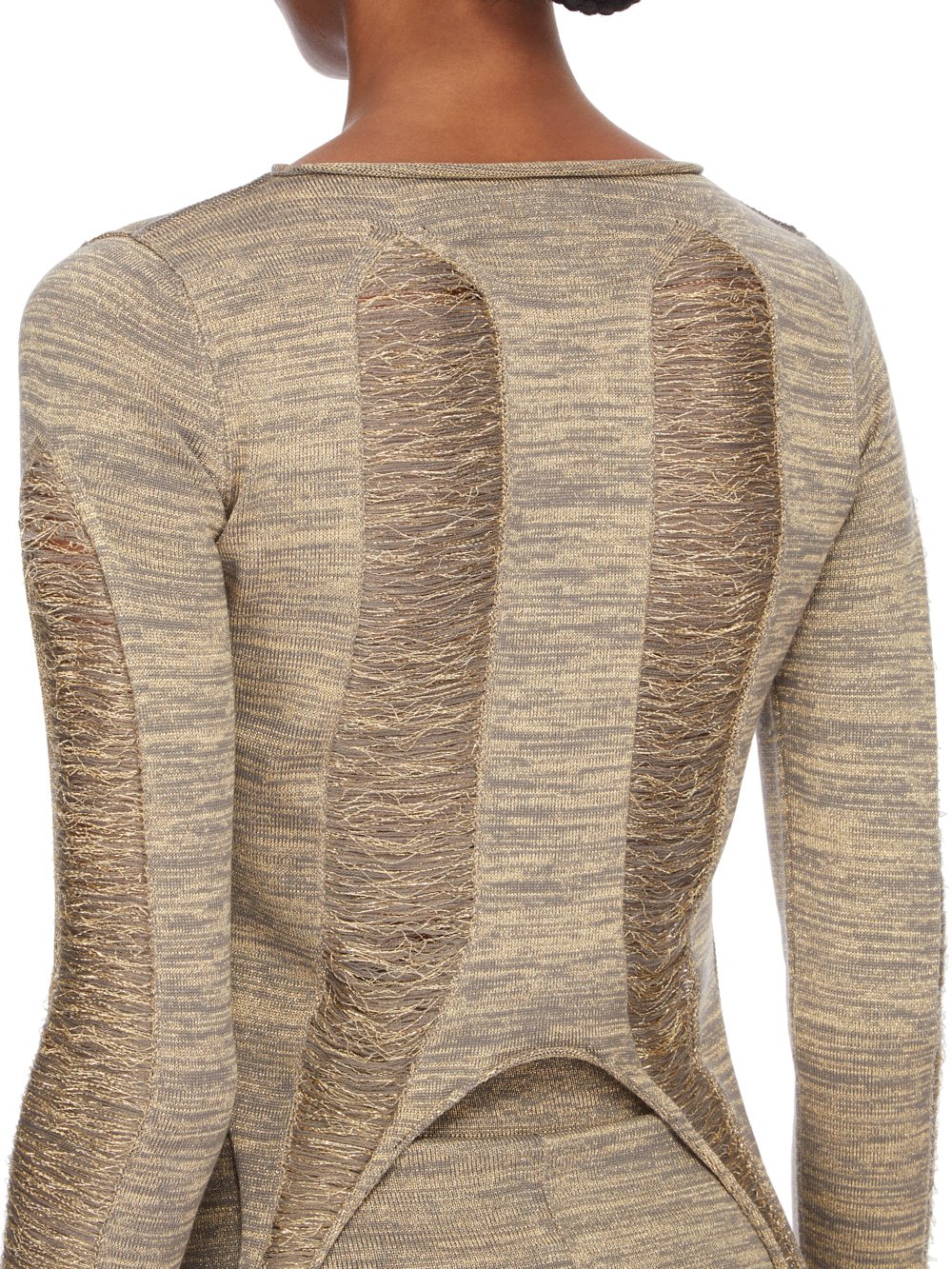 Tシャツ・カットソー RICK OWENS Rick Owens Tanja LS Top (RO01E7616 KGRIDG 02) Rick Owens Tanja LS Top RO01E7616.KGRIDG-02 GOLD | IlDuomo