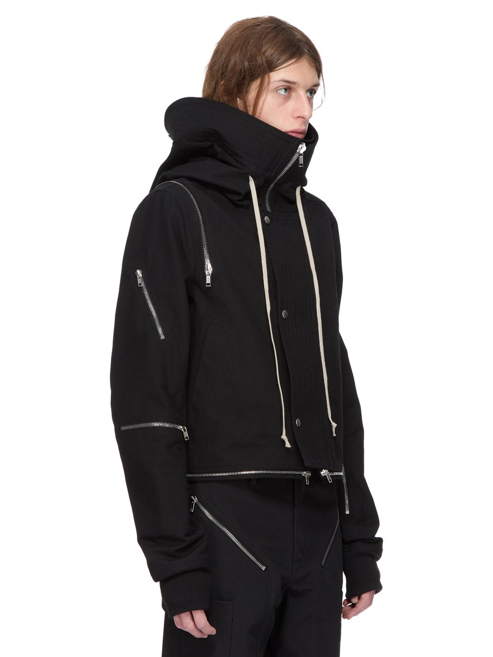 【関税＆送料込み】Rick Owens 'Hollywood' Cropped Jacket Wi RICK OWENS - JACKETS - Rick Owens