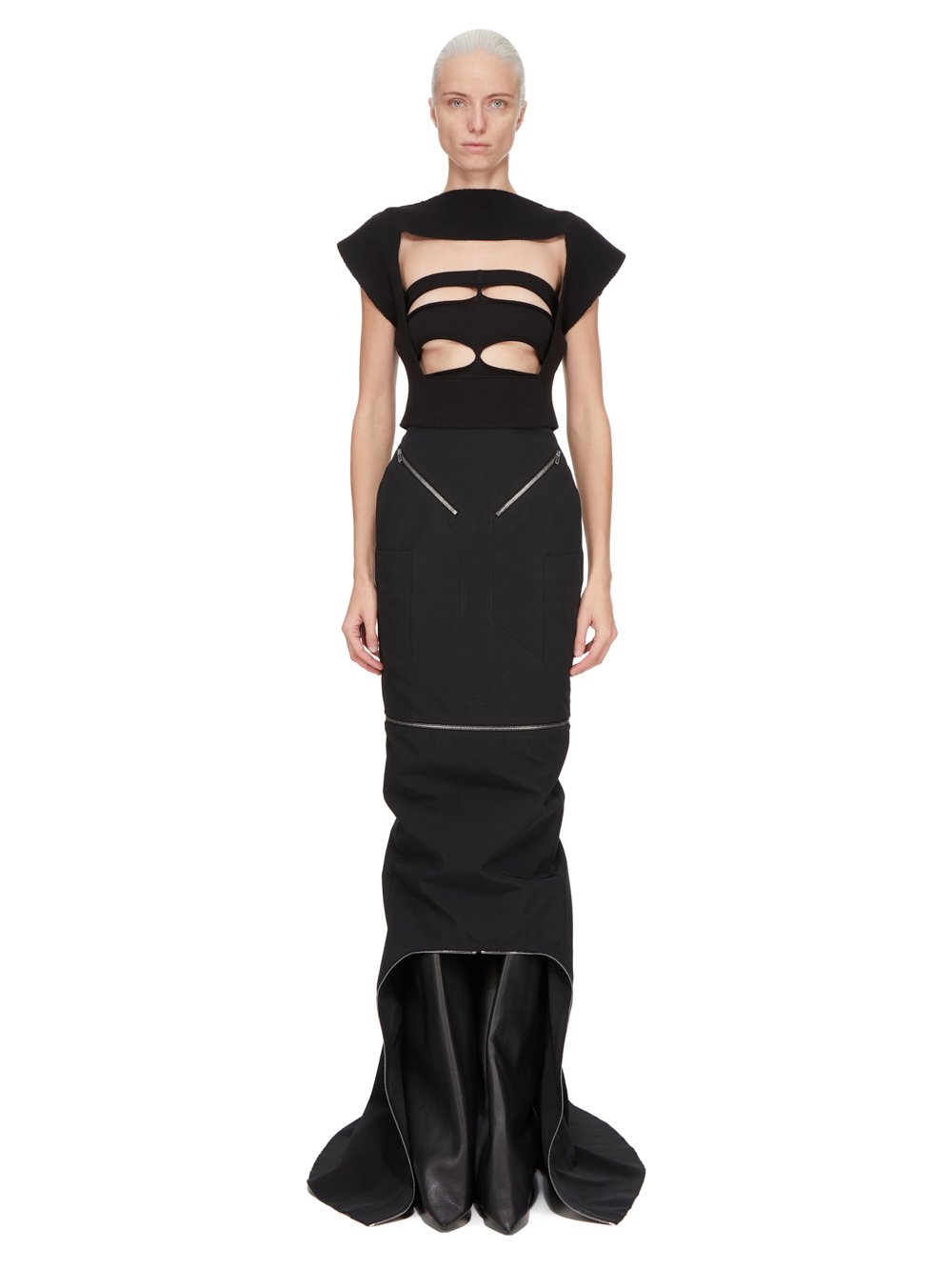 スカート RICK OWENS SS25 JERSEY LIDO SKIRT (RO01E7378 JA 09) RICK OWENS - SKIRT - Rick Owens