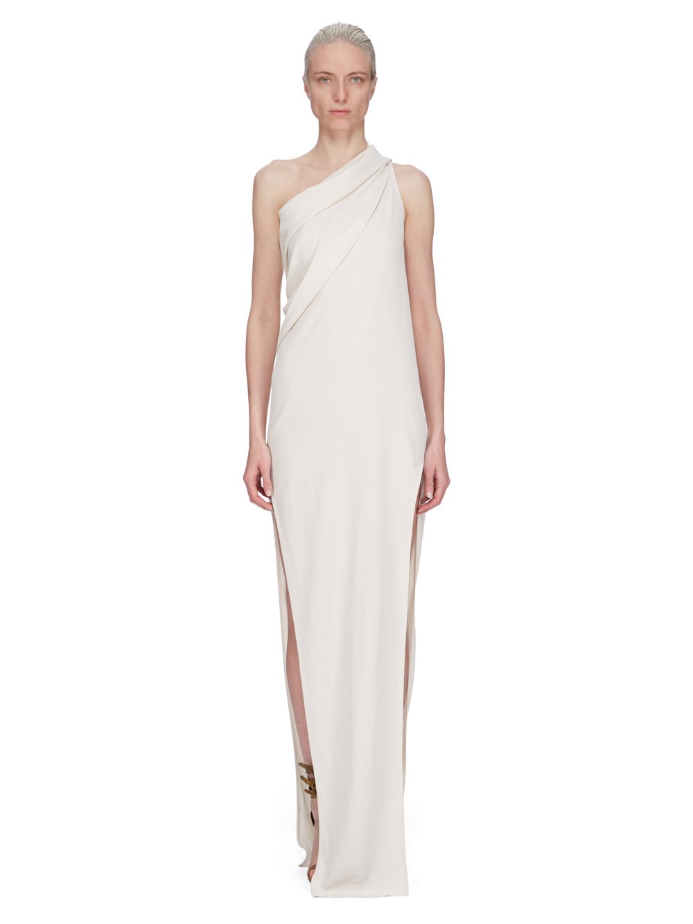 Rick Owens Ribbed dress Beige RP01E7549RC 関税・送料無 RICK OWENS - DRESSES - Rick Owens