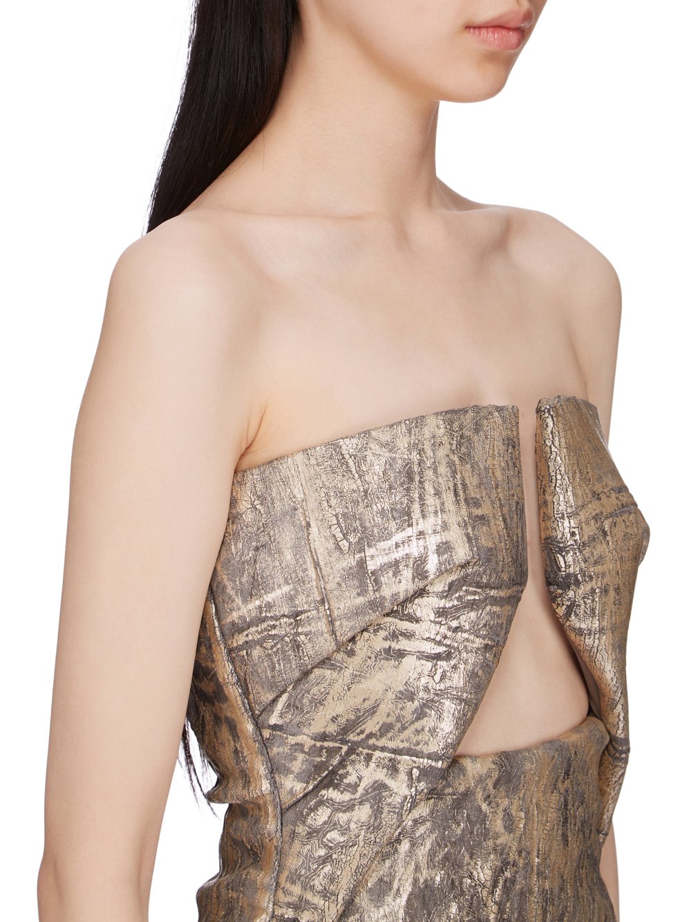 ワンピース RICK OWENS SS25 PRONG MINI DRESS (RP01E7531SGMC 02) RICK OWENS - DRESSES - Rick Owens