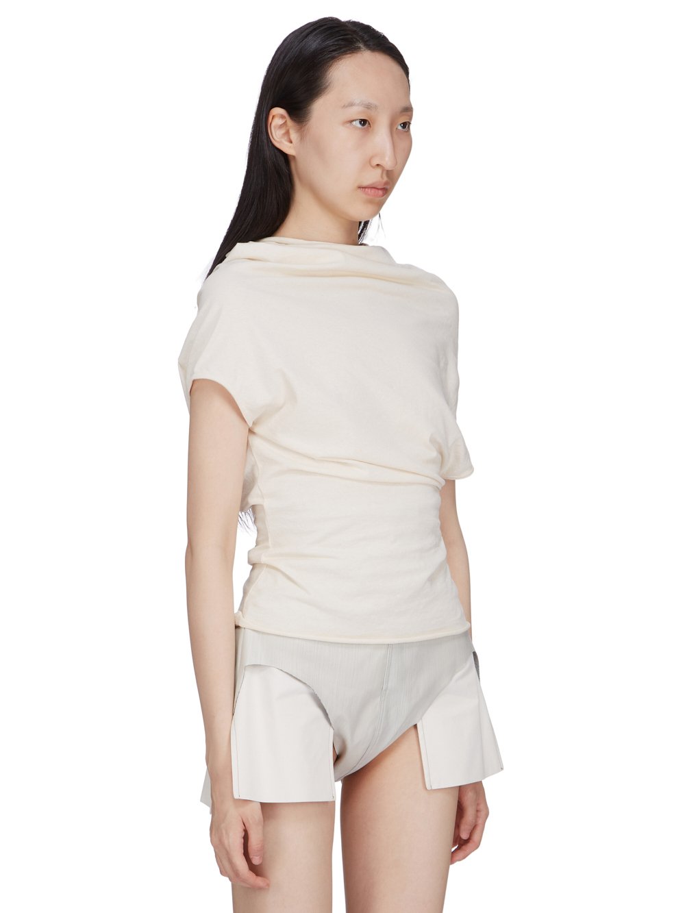 Tシャツ・カットソー RICK OWENS SS25 JERSEY SHROUD T-SHIRT (RP01E7225 JA 14) RICK OWENS - TOPS - Rick Owens