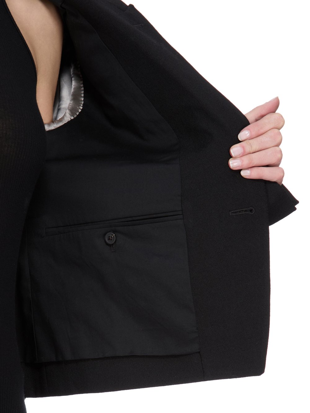 テーラードジャケット RICK OWENS FW25 'Alice' jacket (RU02E1738WGPES1 0908) RICK OWENS TOUR ALICE JACKET BLACK/BROWN FW24 | 50%OFF SALE