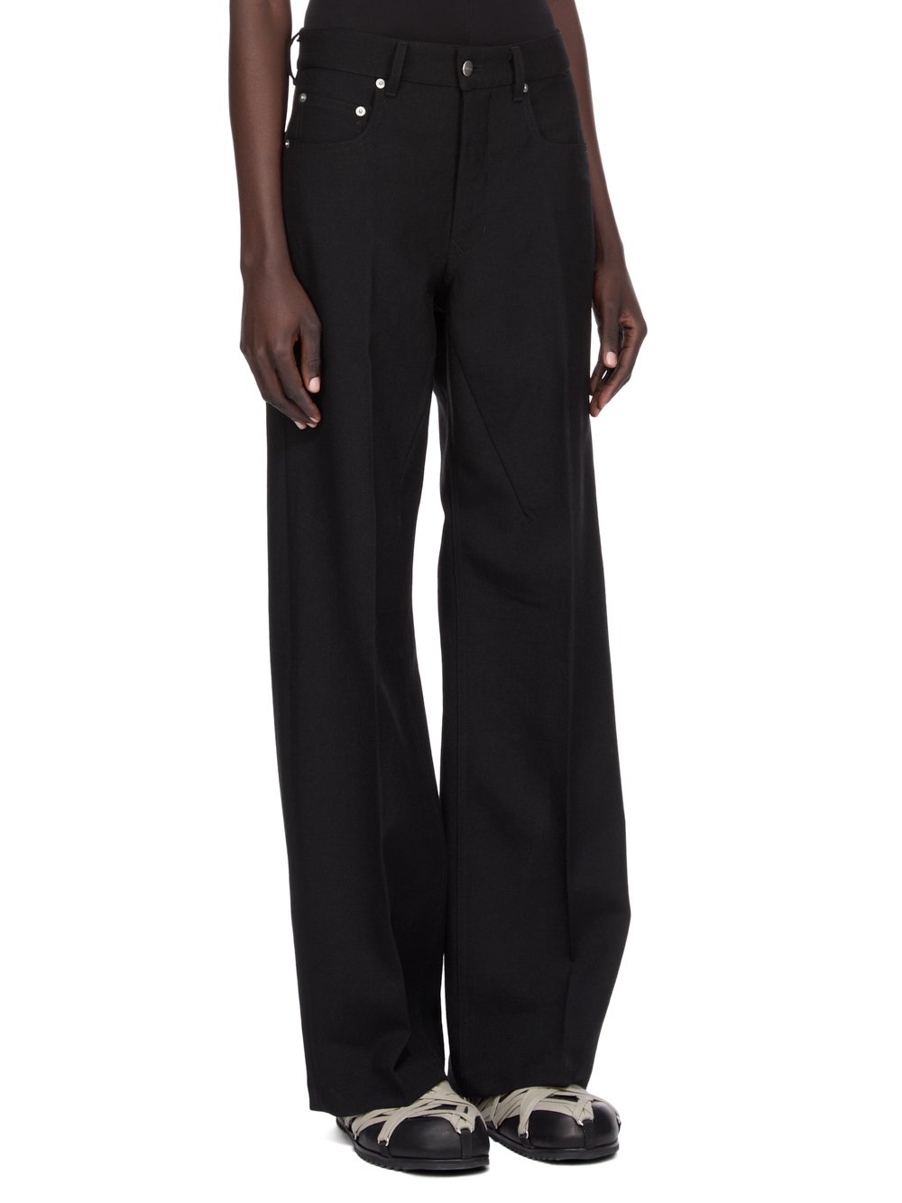 【Rick Owens DRKSHDW】 Porterville ゴデット デニムスカート Rick Owens DRKSHDW ダメージ デニムスカート | ブルー