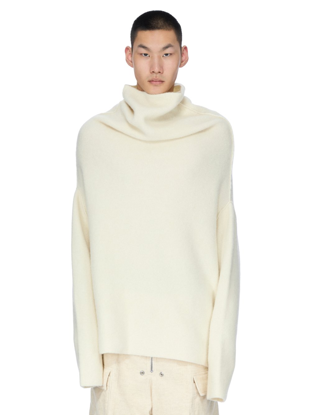 【YOURNUS】Ruler Warmer Hooded Knit CRUSADER