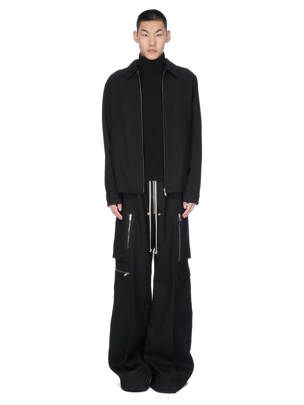 R827.2 Rick Owens ブラック ニットネックウォーマー RICK OWENS - KNITWEAR - Rick Owens