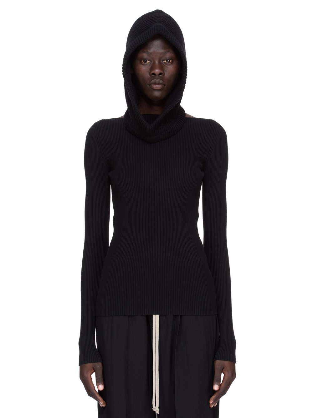 ハット Rick Owens Ribbed Cashmere Blend Hood Rick Owens Ribbed Cashmere Blend Hood Hat | THE LIST