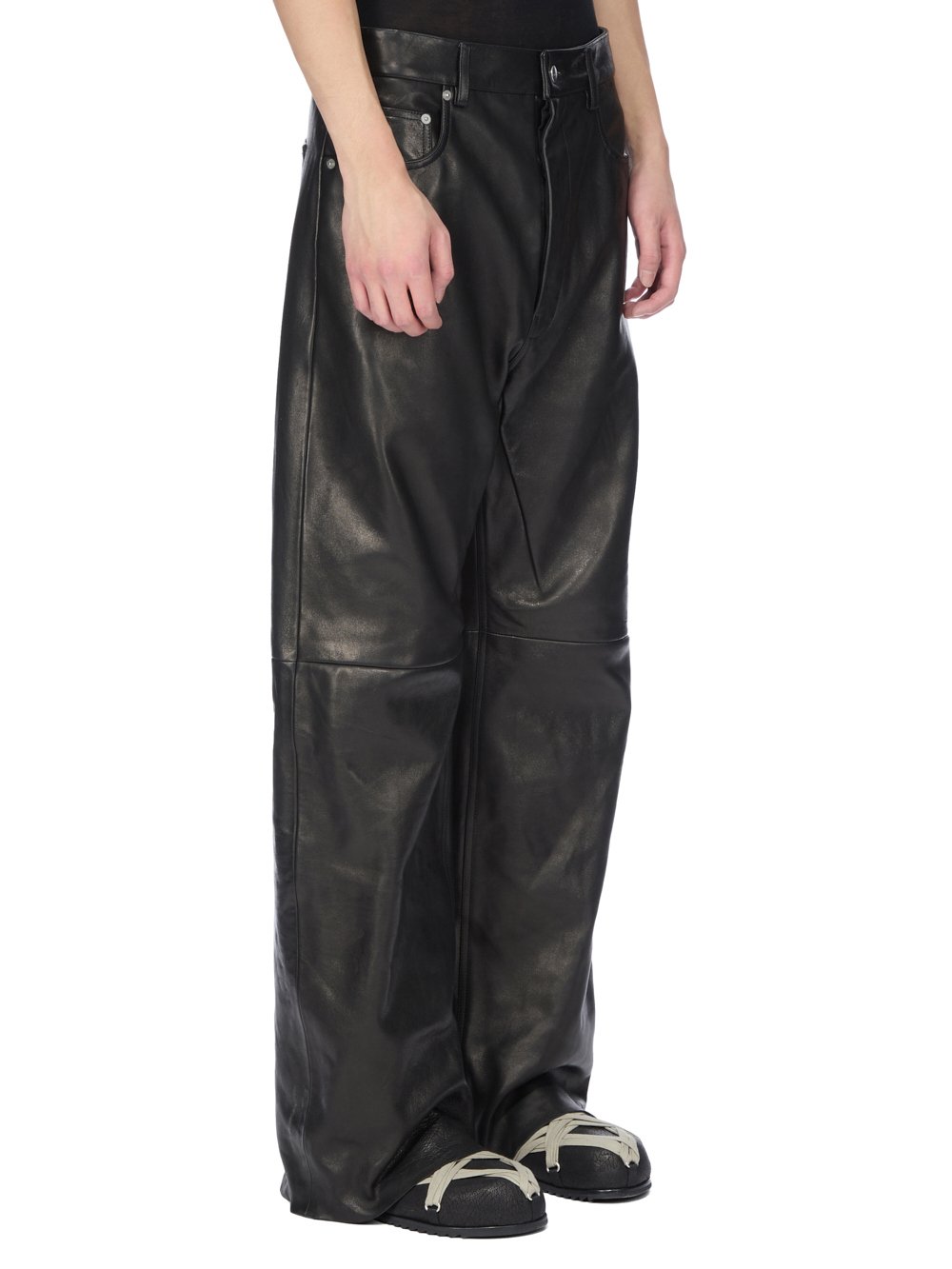 最安値 99CLUB レザーパンツ opium rick owens carti - メルカリ