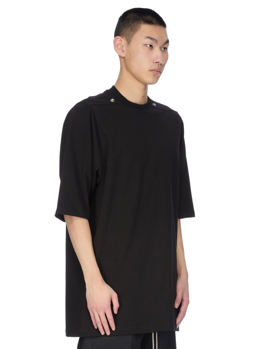 Rick Owens ブラック ロングシャツ RICK OWENS DRKSHDW - 【24AW】ジャンボ ロングスリーブ 長袖 Tシャツ