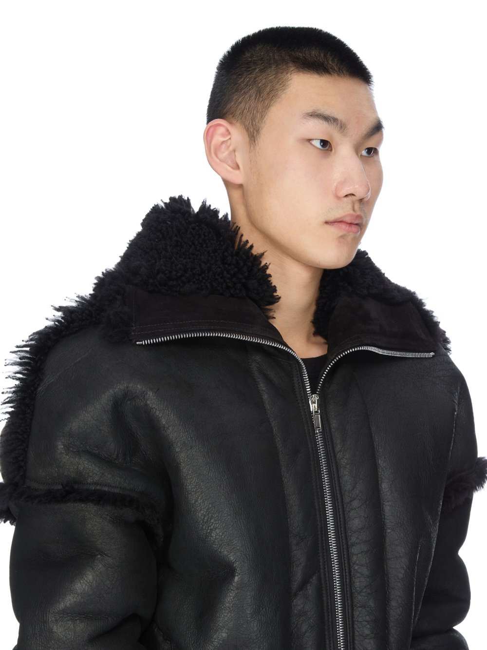 Rick Owens リックオウエンス　ムートンレザージャケット　希少　ファー Rick Owensリックオウエンスムートンジャケット