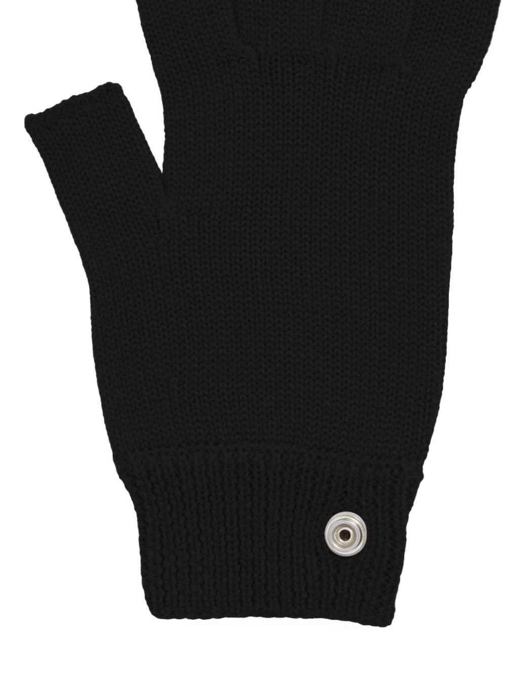 RICK OWENS MEN KNIT GLOVES BLACK fW24 | DOSHABURI Online Shop