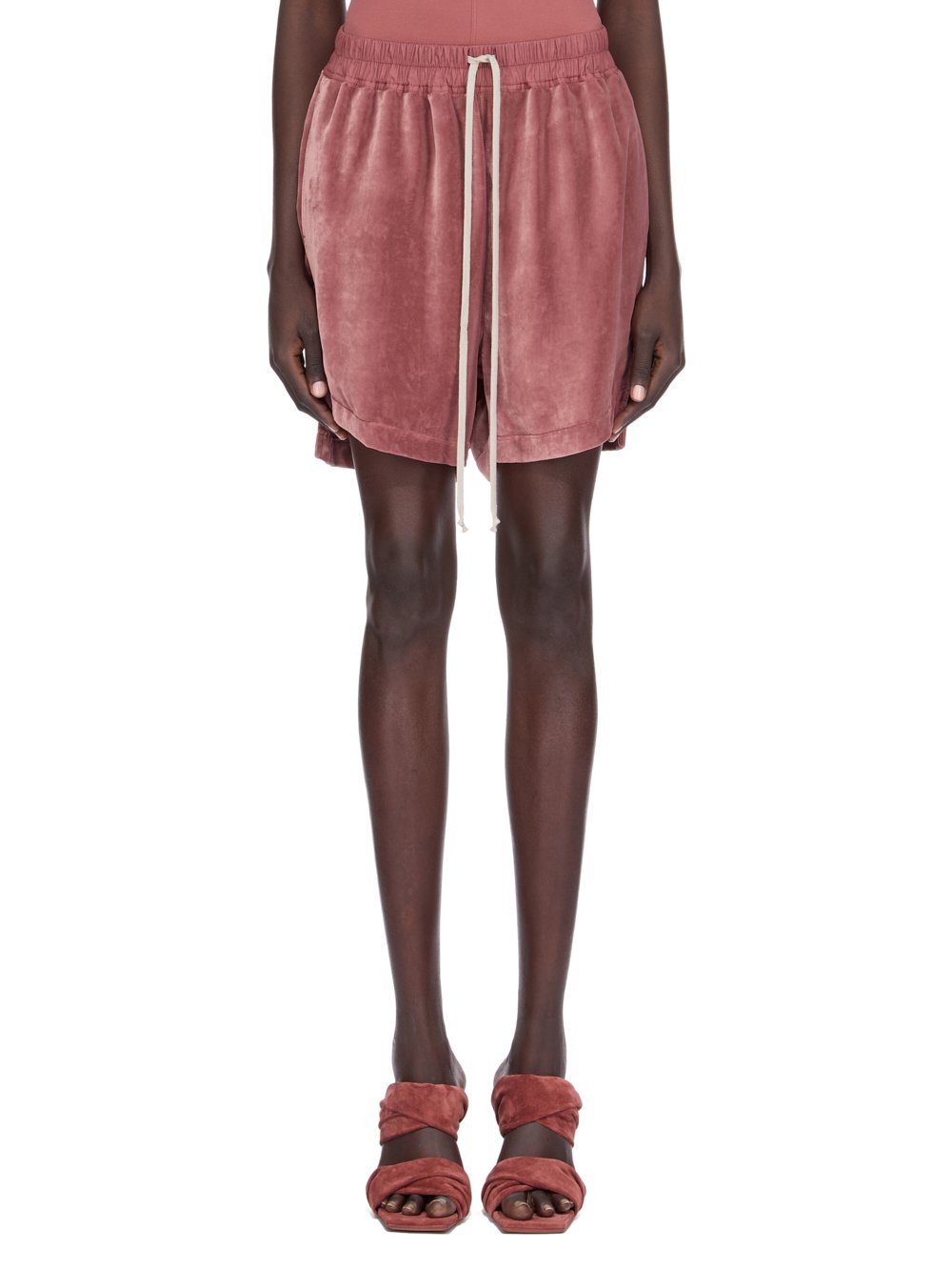 ショートパンツ RICK OWENS FW25 VISCOSE AND CUPRO SHORTS (RP02E4380 V78) RICK OWENS - PANTS - Rick Owens