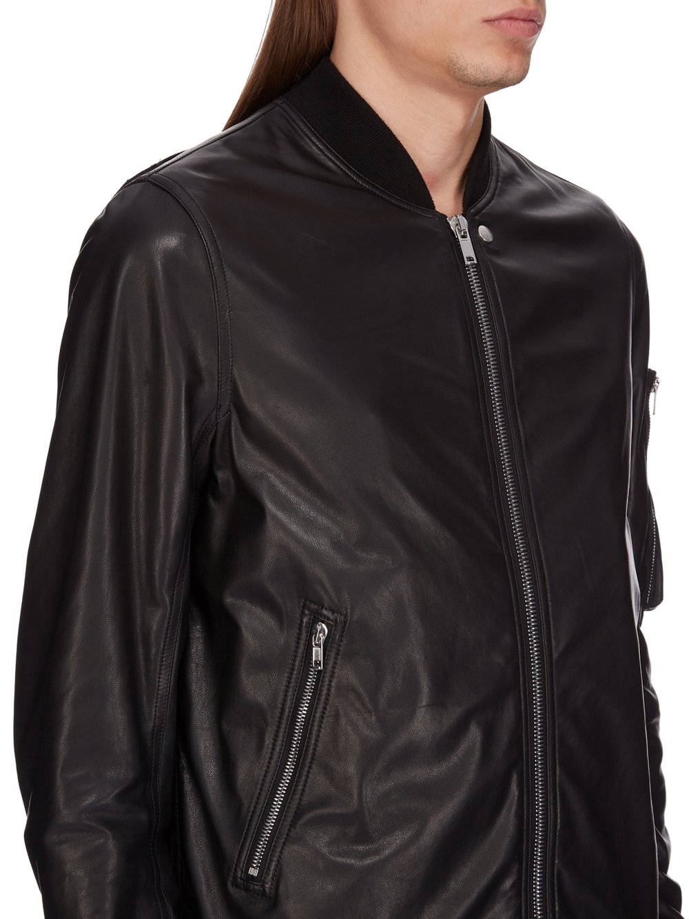 ジャケット・アウター Rick Owens Lamb leather Rick Owens Lamb Leather Single Riders Blouson Jacket men USA