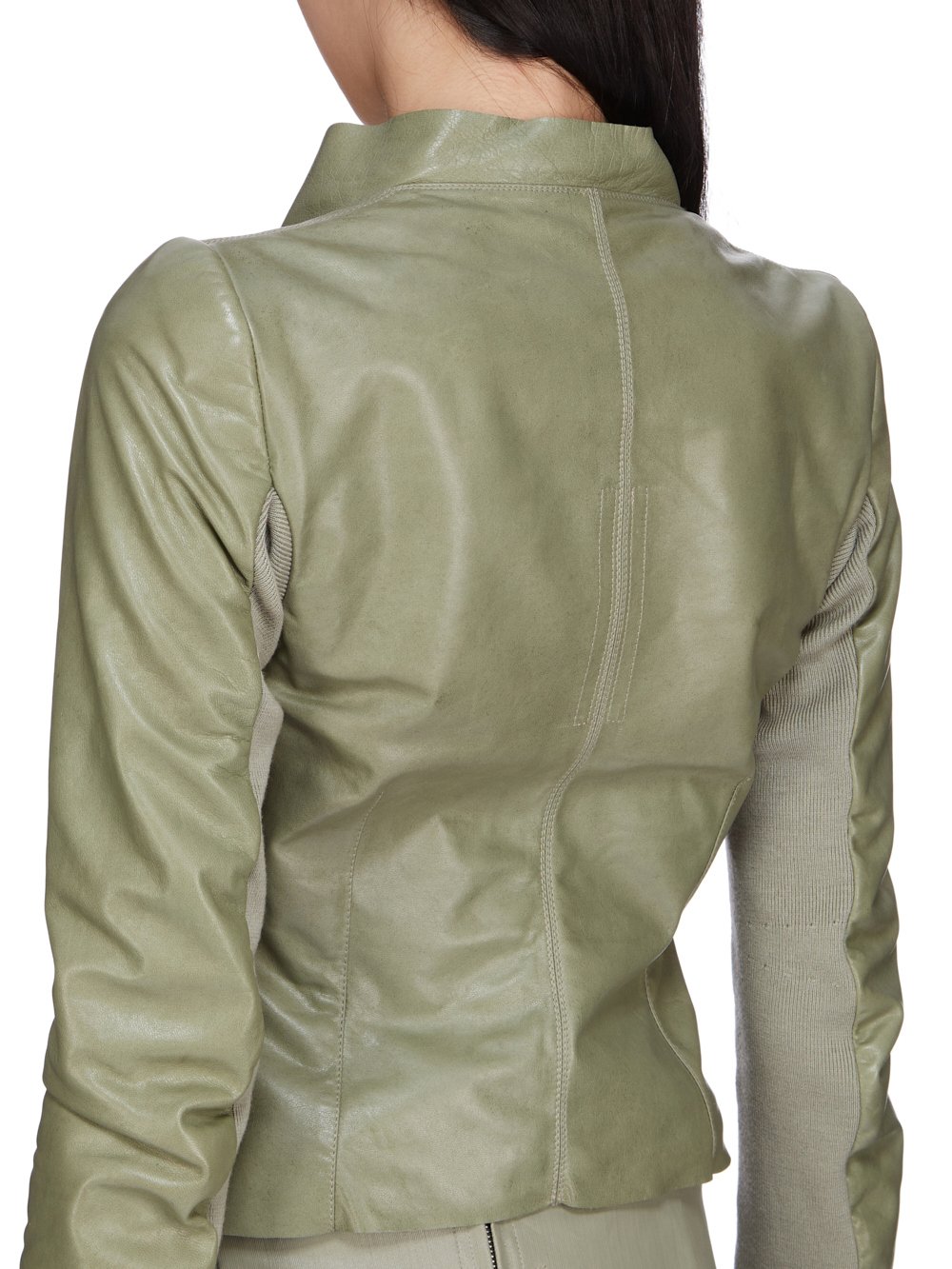 レザージャケット・コート RICK OWENS SS25 LOW NECK BIKER (RP01E7702LBY 15) RICK OWENS - JACKETS - Rick Owens