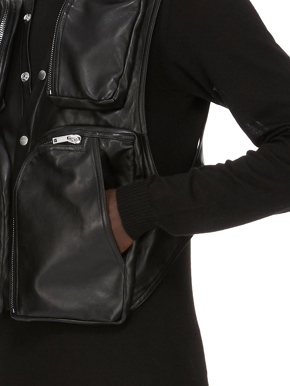 トップス Rick owens 14ss long leather strap vest RICK OWENS - JACKETS - Rick Owens