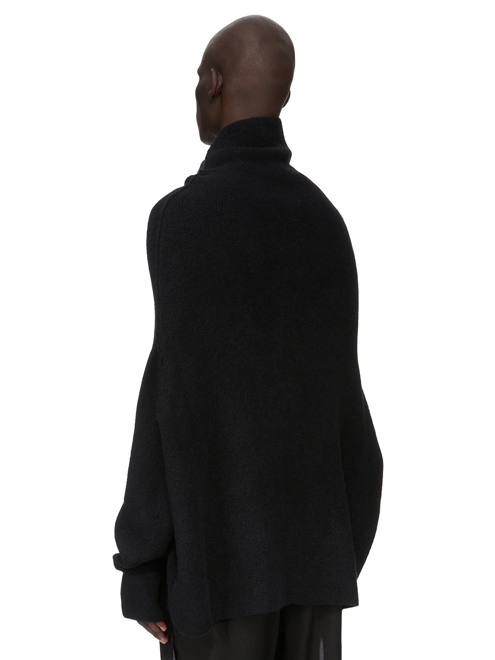 R827.2 Rick Owens ブラック ニットネックウォーマー R827.2 Rick Owens ブラック ニットネックウォーマー リックオウエンス