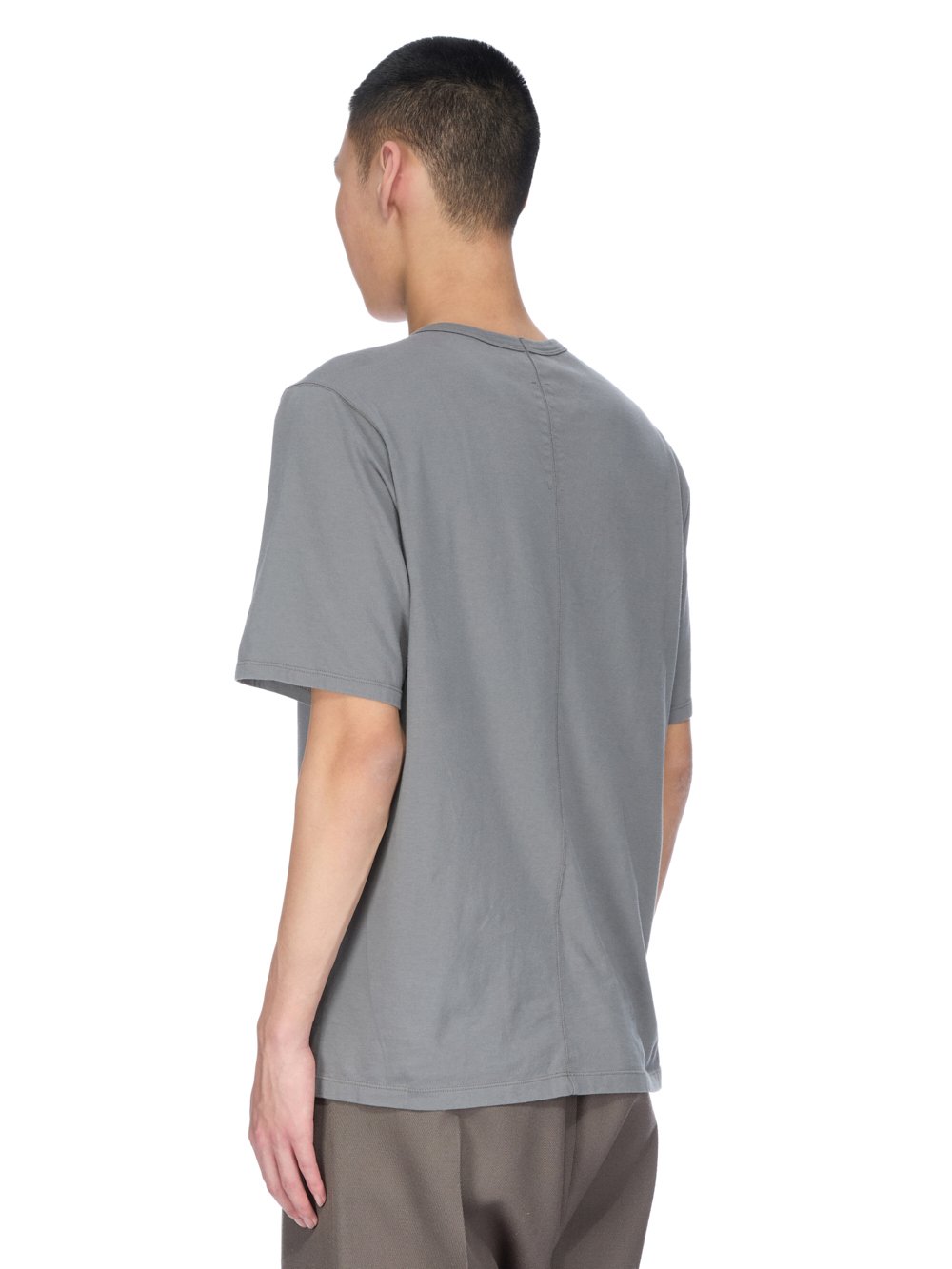 【関税込み】Rick Owens グレー Hollywood Short Level Tシャツ Rick Owens: Gray Hollywood Short Level T-shirt | SSENSE