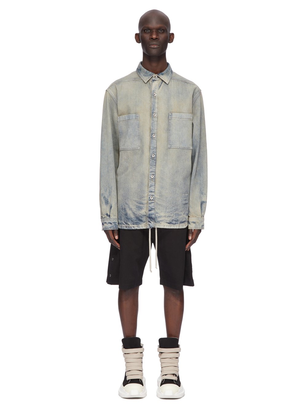 デニムジャケット RICK OWENS FW25 'Jumbo' jacket (DU02E7769DMP 38) DRKSHDW - JACKETS - Rick Owens