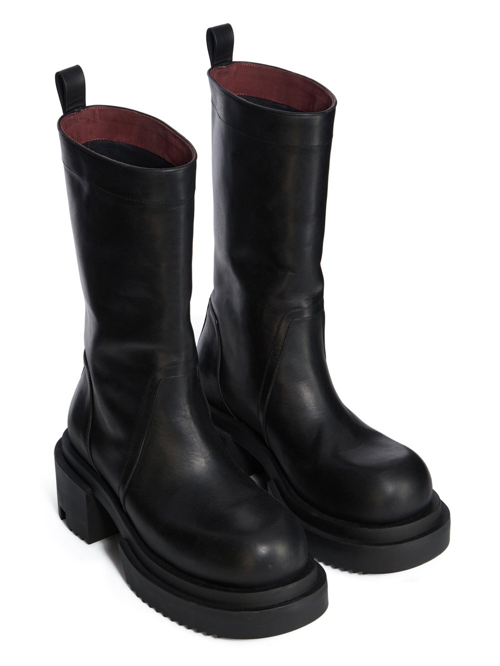 靴 Rick Owens Waxed-leather cowboy boots 靴 Rick Owens Waxed-leather cowboy boots Rick Owens waxed leather