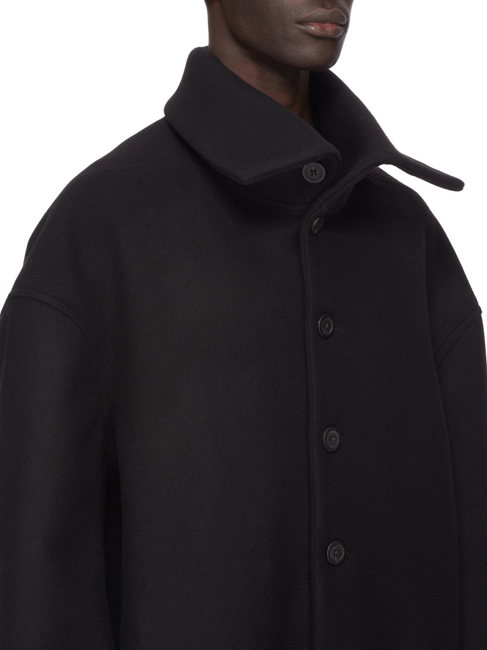 ジャケット・アウター Rick Owens 17AW Melton Stand Collar Coat RICK OWENS - JACKETS - Rick Owens