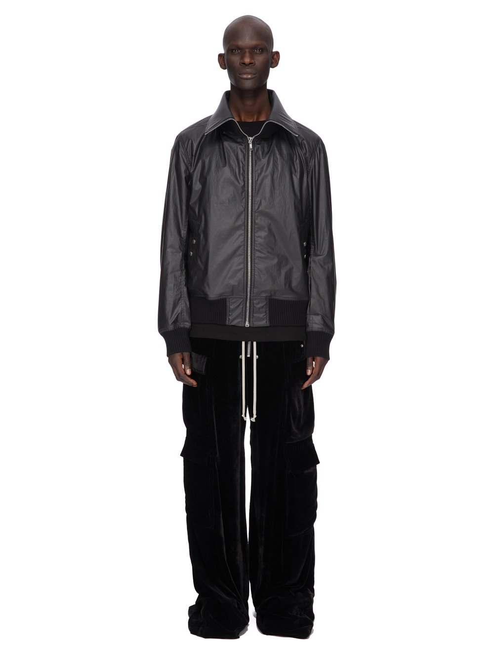 ジャケット・アウター Rick Owens silk jacket black IT40 22ss Rick Owens Satin Bomber Jacket | Black | FARFETCH