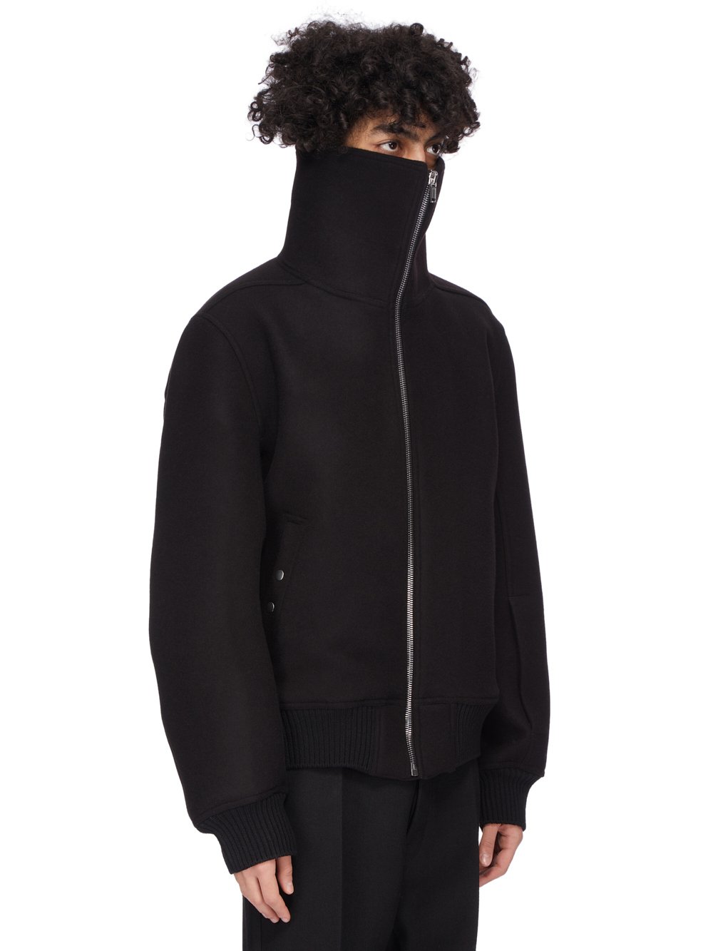 ジャケット・アウター Rick Owens 17AW Melton Stand Collar Coat RICK OWENS Melton Stand Collar Coat 17AW