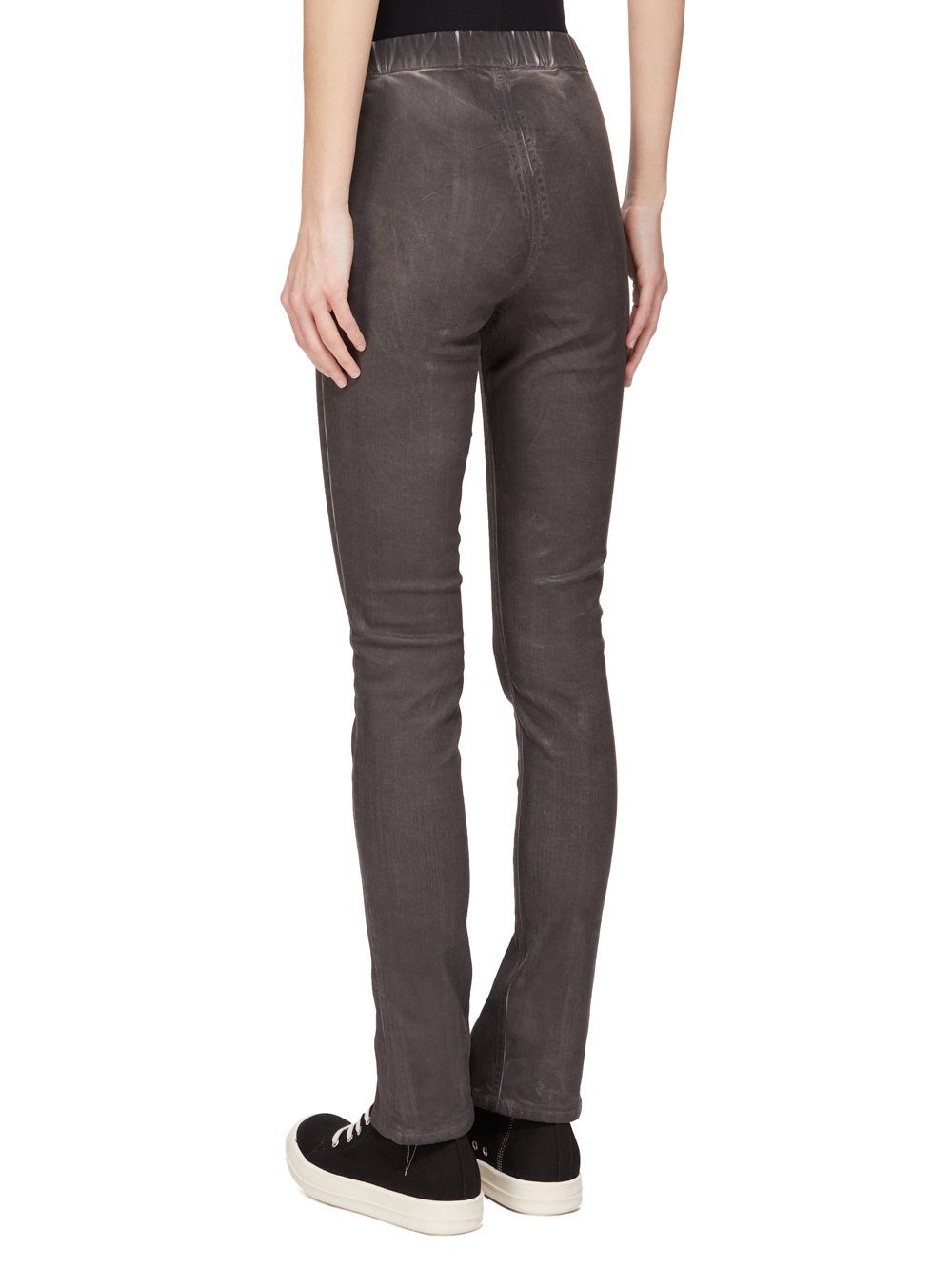 【関税＆送料込み】Rick Owens Denim Leggings Denim Slit Front Leggings in Black – SVRN