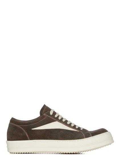 RICK OWENS Grey Wolf ヌバック ローカット スニーカー Shoes - Rick Owens