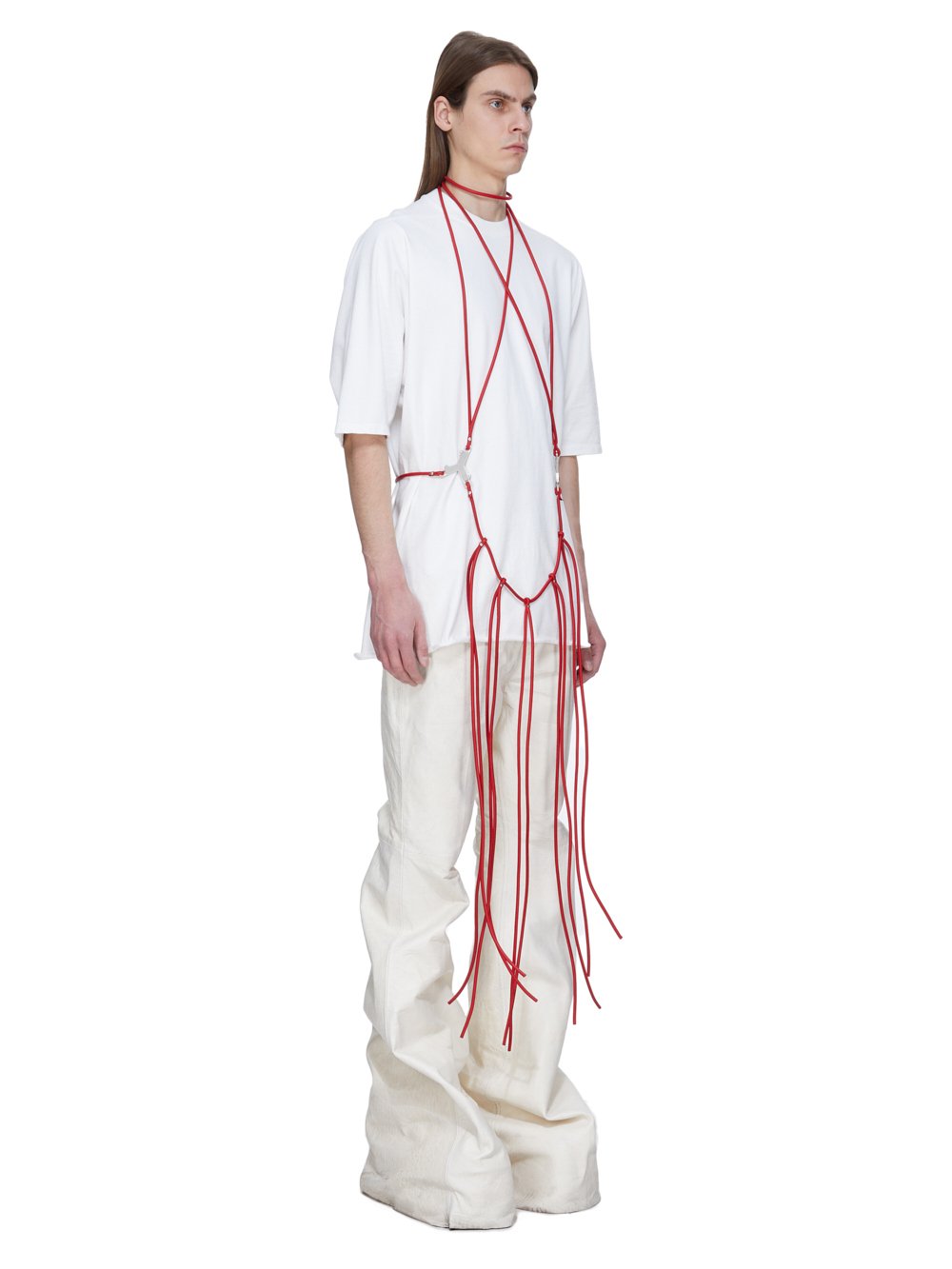 ポンチョ・ケープ RICK OWENS FW25 \"HALF MOON\" T-SHIRT TOP (RP02E4213 WA 09) RICK OWENS - TOPS - Rick Owens