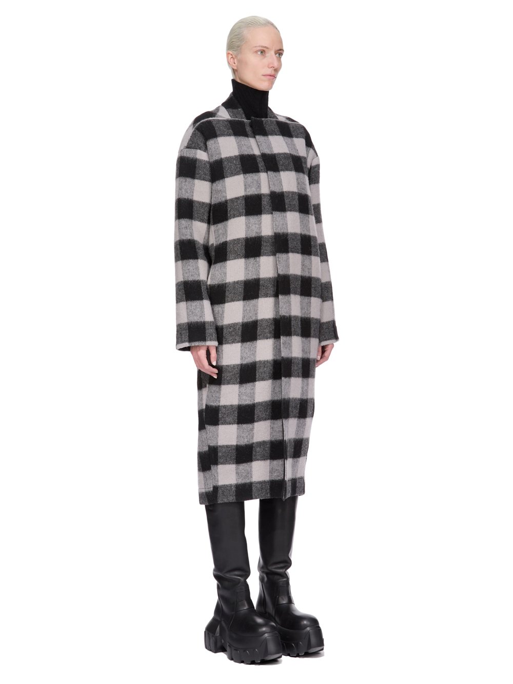 Rick Owens カシミアコート Rick Owens - Rick Owens cashmere coat 46 ブラックの通販 by