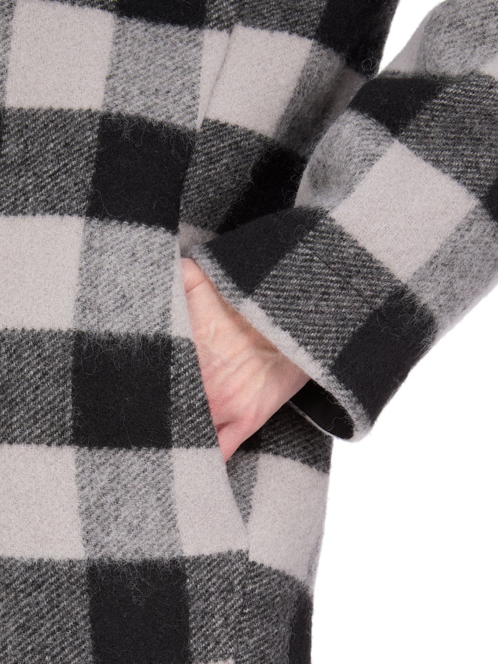 ジャケット・アウター URU 19aw WOOL CHECK BELTED COAT Gray Our Legacy - Uniform Coat Grey Atom Check Wool