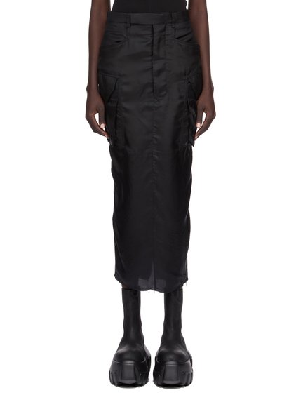 スカート RICK OWENS FW25 'Soft Edfu' skirt (DS02E7335RN 09) DRKSHDW - SKIRTS - Rick Owens