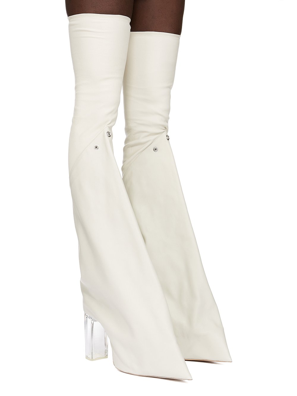 ロングブーツ Rick owens 'Taco Kiss' boots Black Hollywood Taco Kiss Tall Boots by Rick Owens on Sale