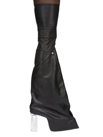 Rick Owens kiss boots リックオウエンス　キスブーツ RICK OWENS - 【25SS】クリアソール グリルド キスブーツ