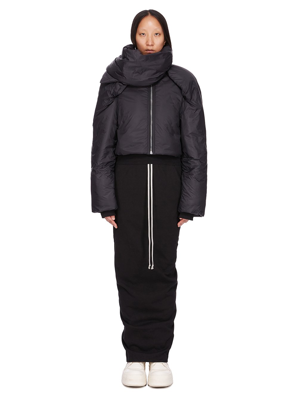 Rick Owens PADDED JACKET ダウンロングジャケット 黒 Rick Owens // FW 2020 Black Down Coat – VSP Consignment