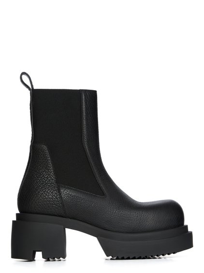 靴 rick owens ankle boots Open toe Rick Owen's Boots Black Leather Studded Platform Women's