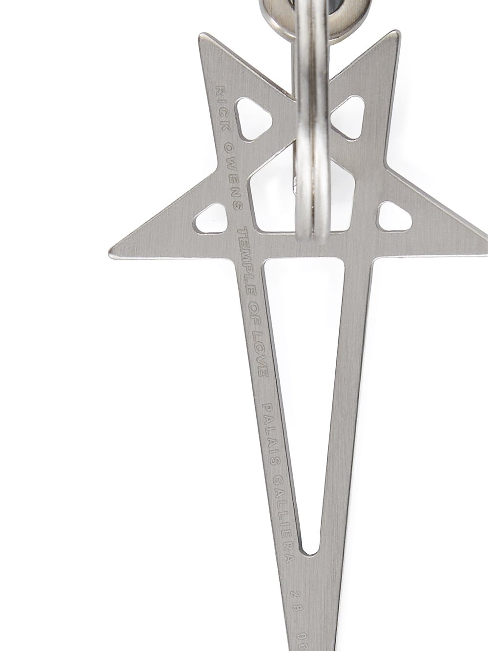 Rick Owens PENTAGRAM キーチェーン Rick Owens *NEW* PENTAGRAM PENDANT / KEY CHAIN SILVER