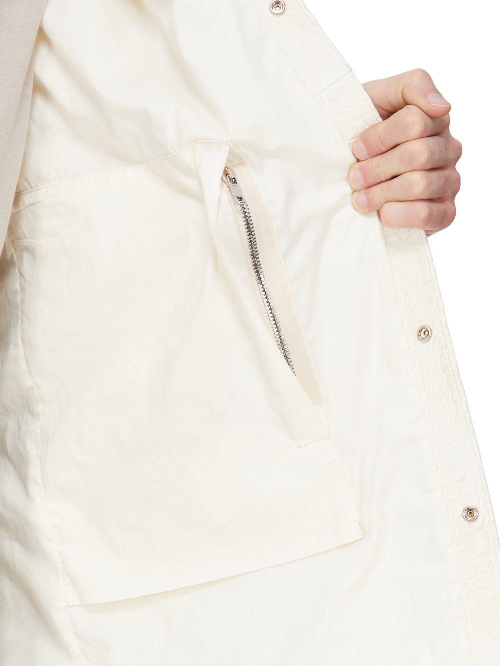 Rick Owens ホワイトレザージャケット RICK OWENS(リック オウエンス) × レザージャケット | 通販